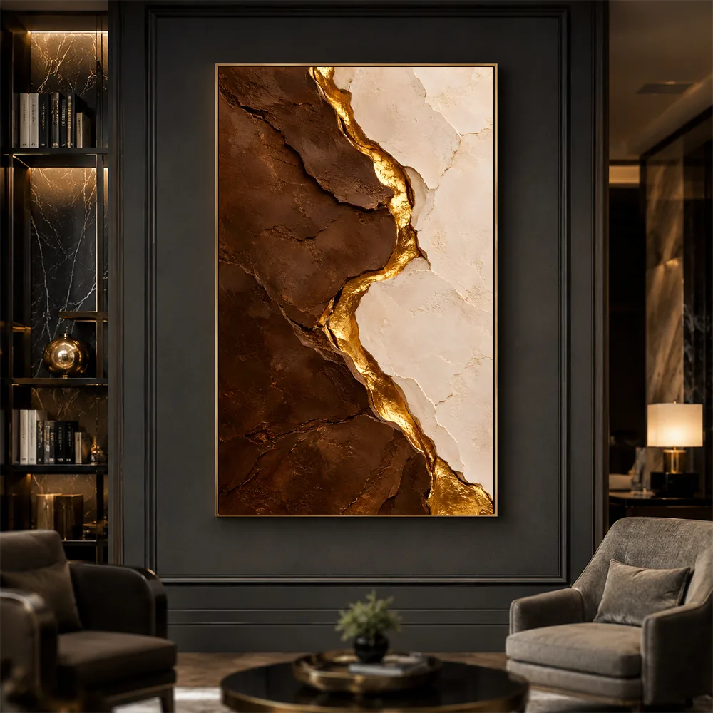Arte Digital + Mockups - Fenda preciosa em ouro-5