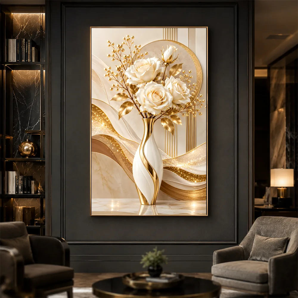 Arte Digital + Mockups - Vaso E Rosas 04