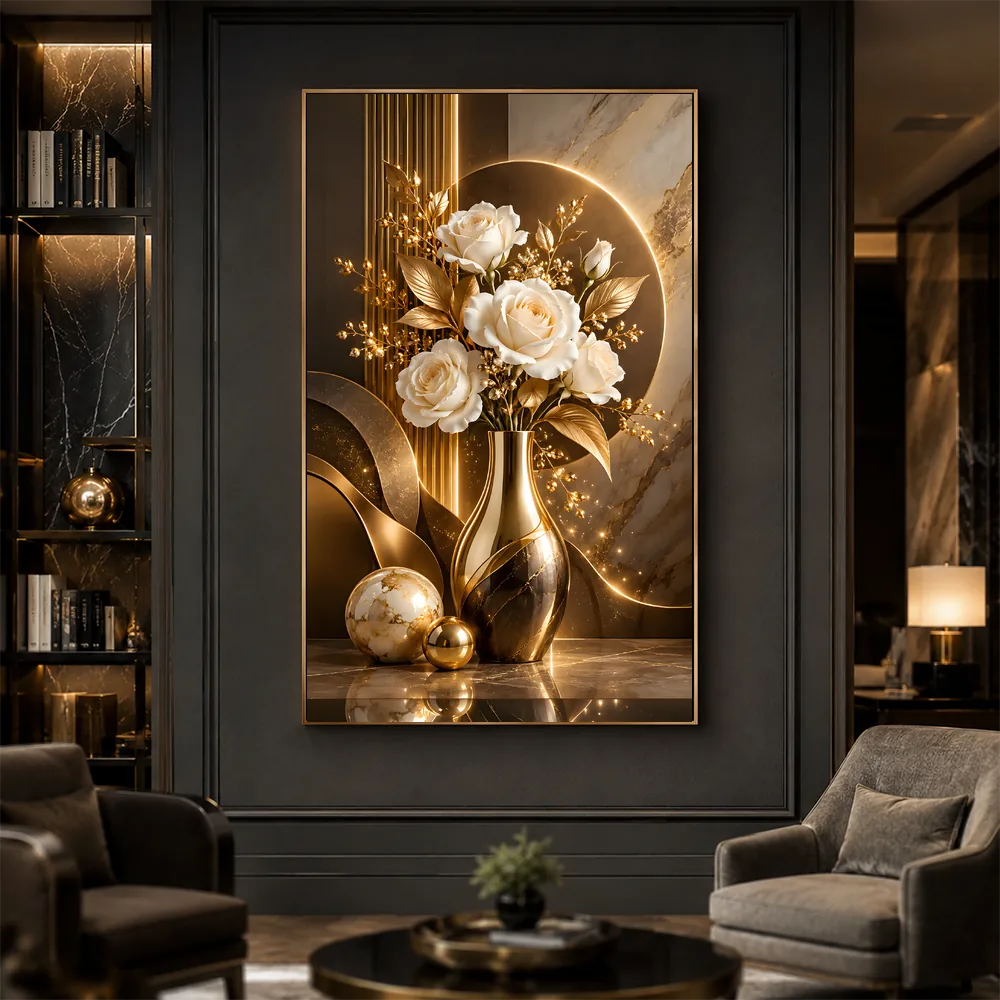 Arte Digital + Mockups - Vaso E Rosas 11